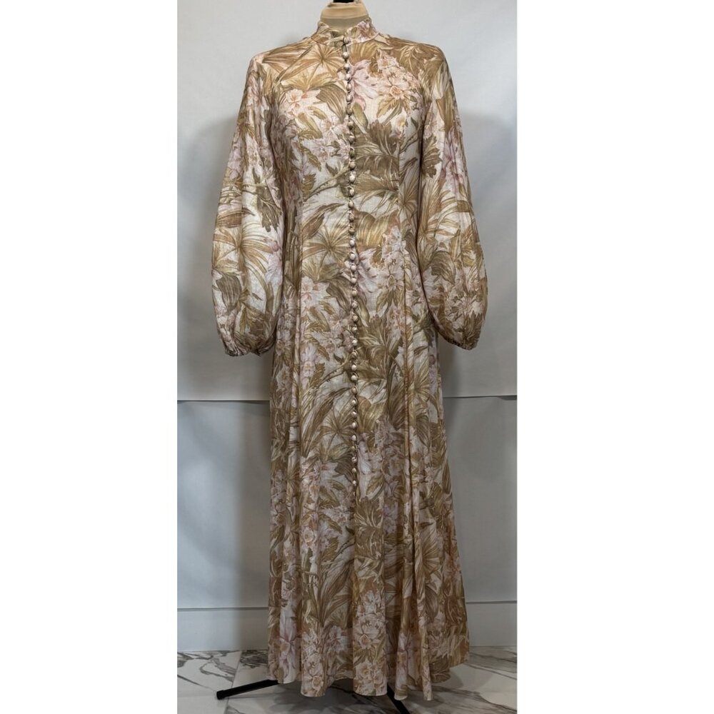 ZIMMERMAN ANDIE BILLOW LONG DRESS - AU SIZE 2
